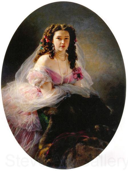 Franz Xaver Winterhalter Varvara Korsakova Norge oil painting art